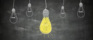 Lightbulbs on Chalkboard_wide
