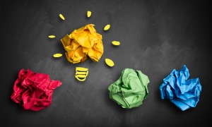 paper lightbulbs