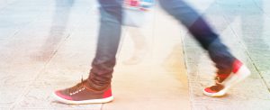Blurred Feet Walking 2 wide